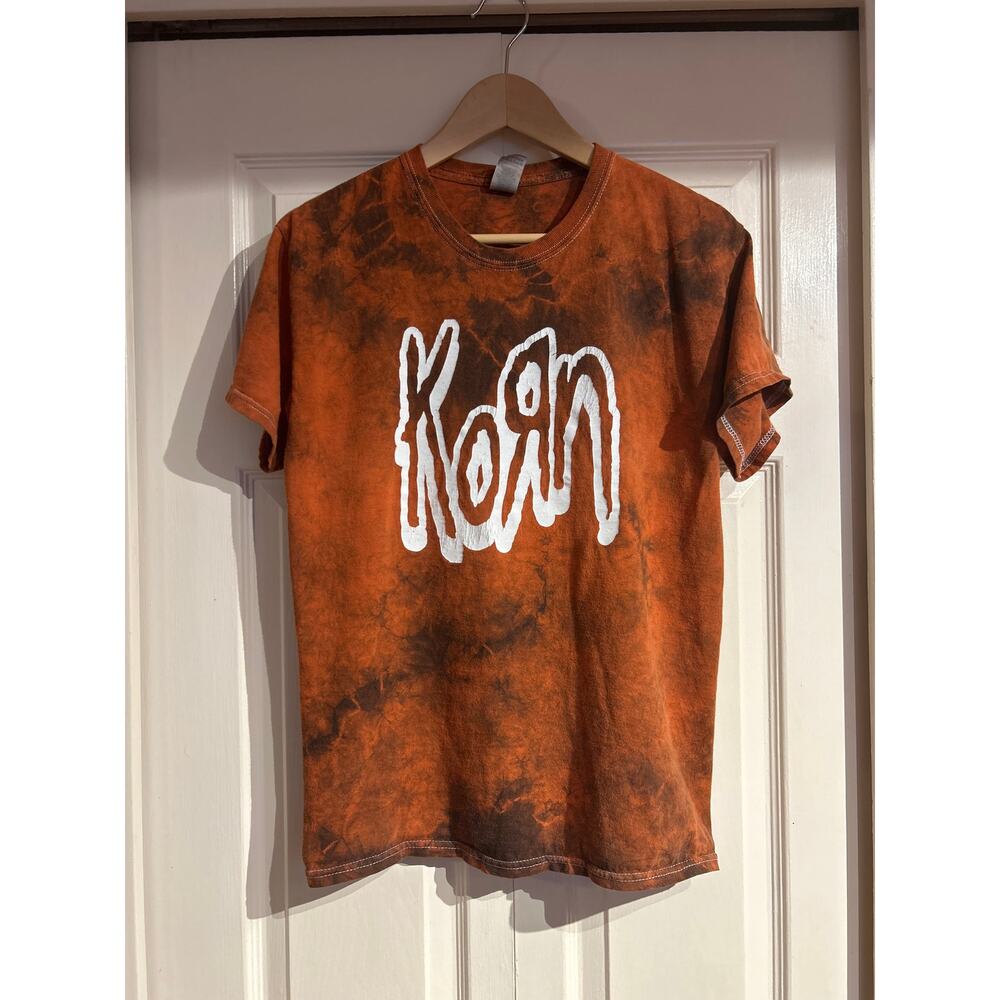 KORN - Orange and Black Tie Dye Tshirt